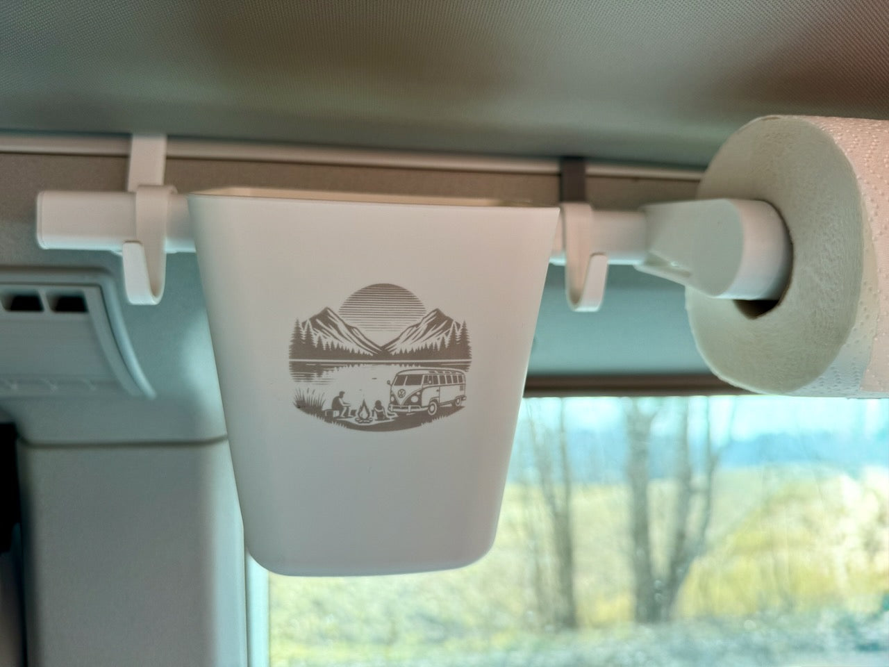 Caligustl SUNNERSTA-Halter-Set für das Original VW California Aufstelldach– Perfekte Ordnung auf kleinstem Raum!